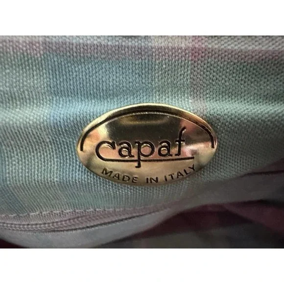 Capaf Firenze Top Handle Purse Natural Color NWT/ Dustbag VTG